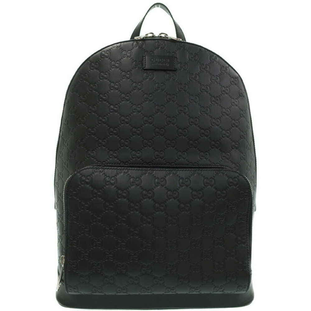 GUCCI Guccissima Signature Leather Backpack Black